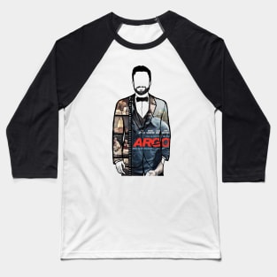 A portrait of Ben Affleck director of Argo (poster 2) Baseball T-Shirt